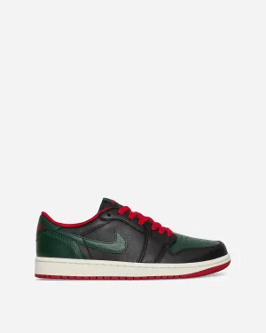 Air Jordan 1 Retro Low OG Sneakers für Damen in Schwarz / Gorge Green