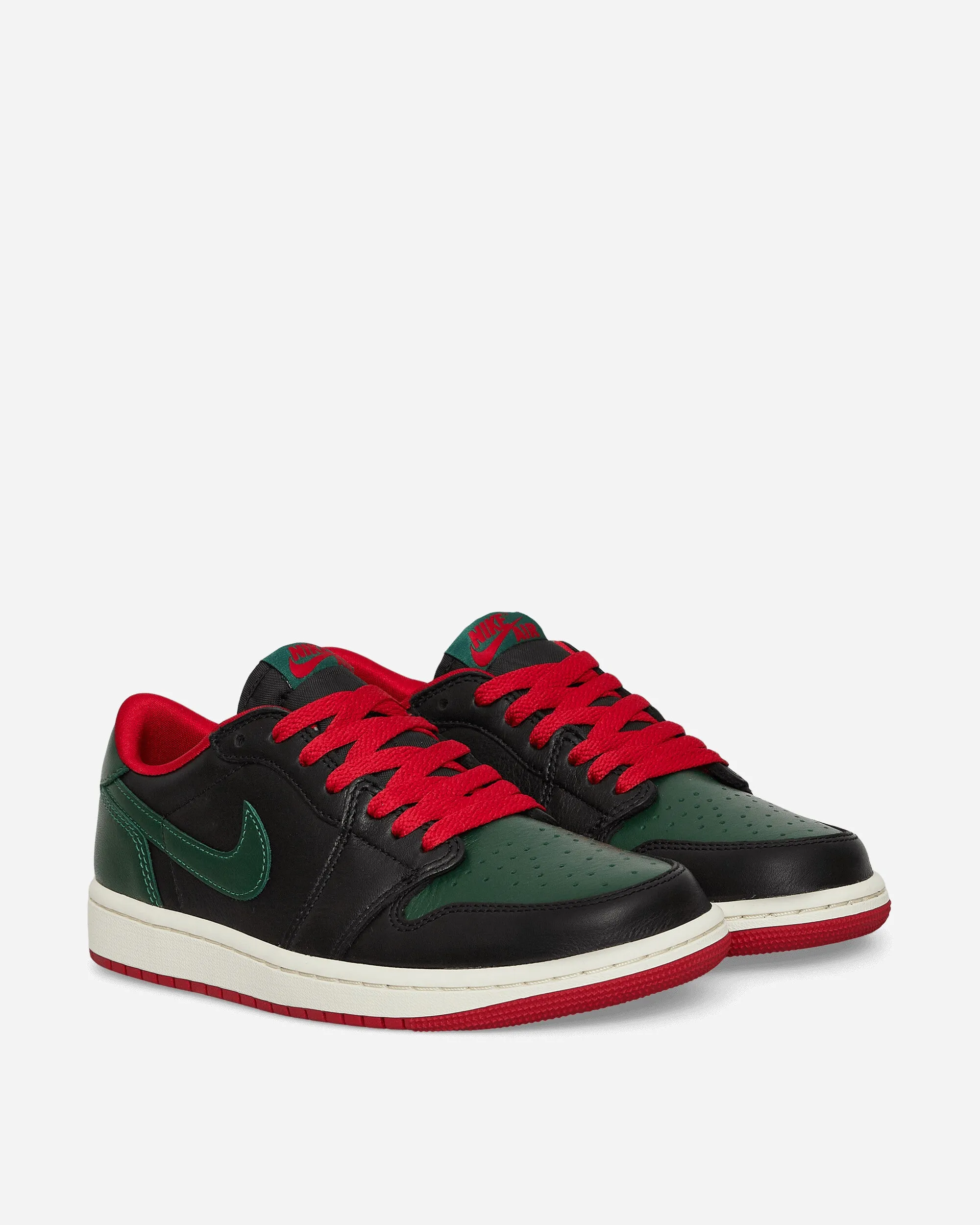 Air Jordan 1 Retro Low OG Sneakers für Damen in Schwarz / Gorge Green