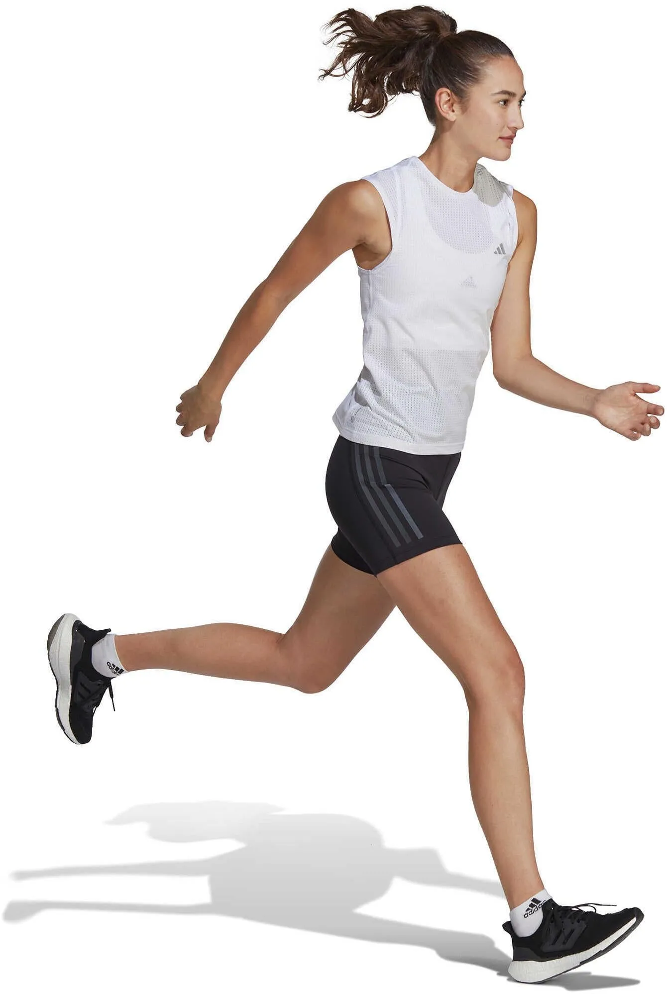 Damens DailyRun 3-Streifen 5-Zoll Shorts