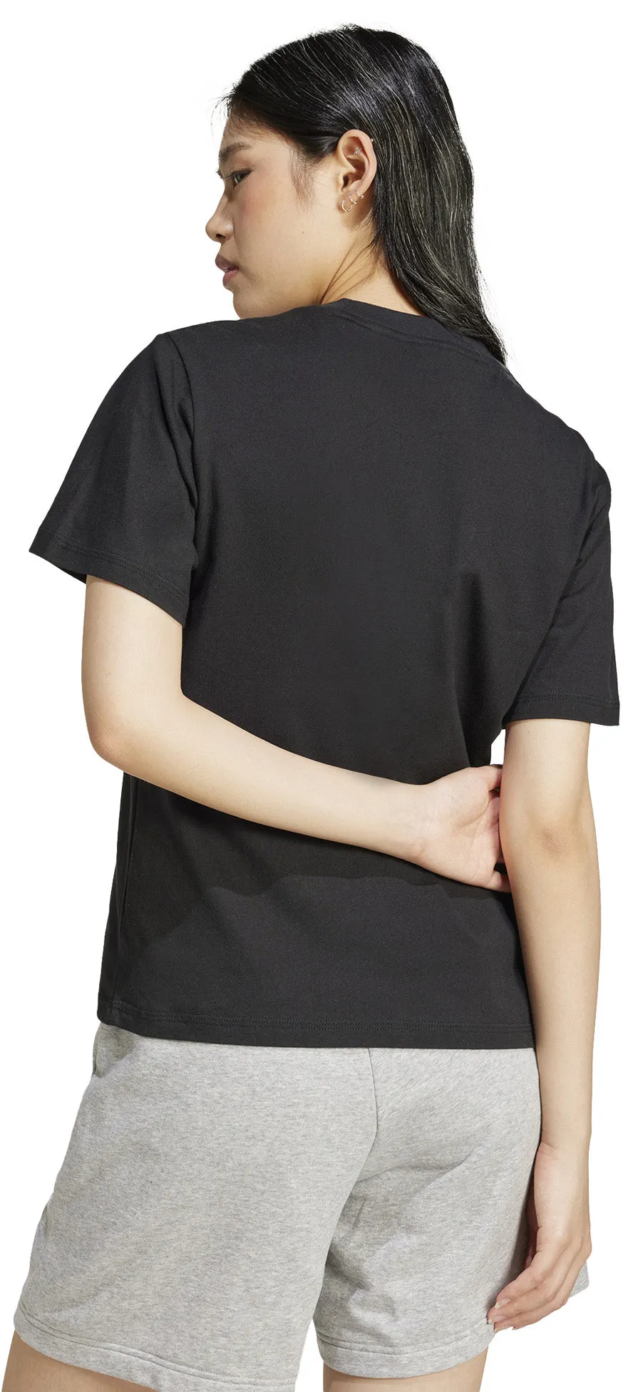 Women's Essentials T-Shirt mit kleinem Logo aus Baumwolle