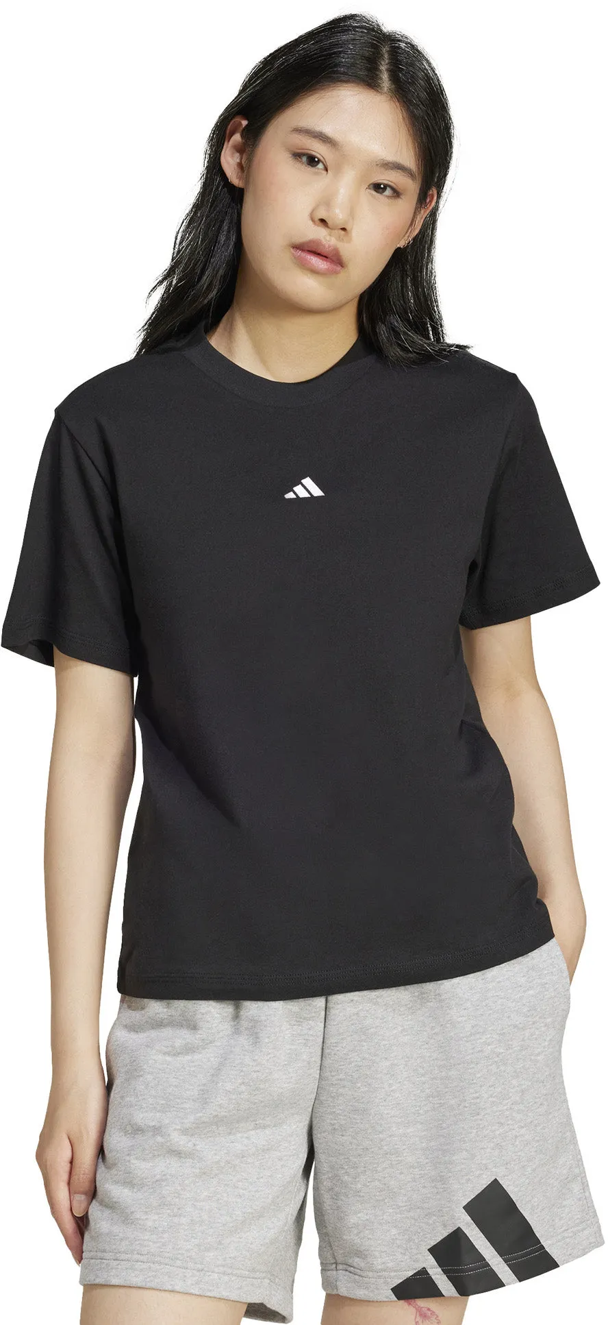Women's Essentials T-Shirt mit kleinem Logo aus Baumwolle