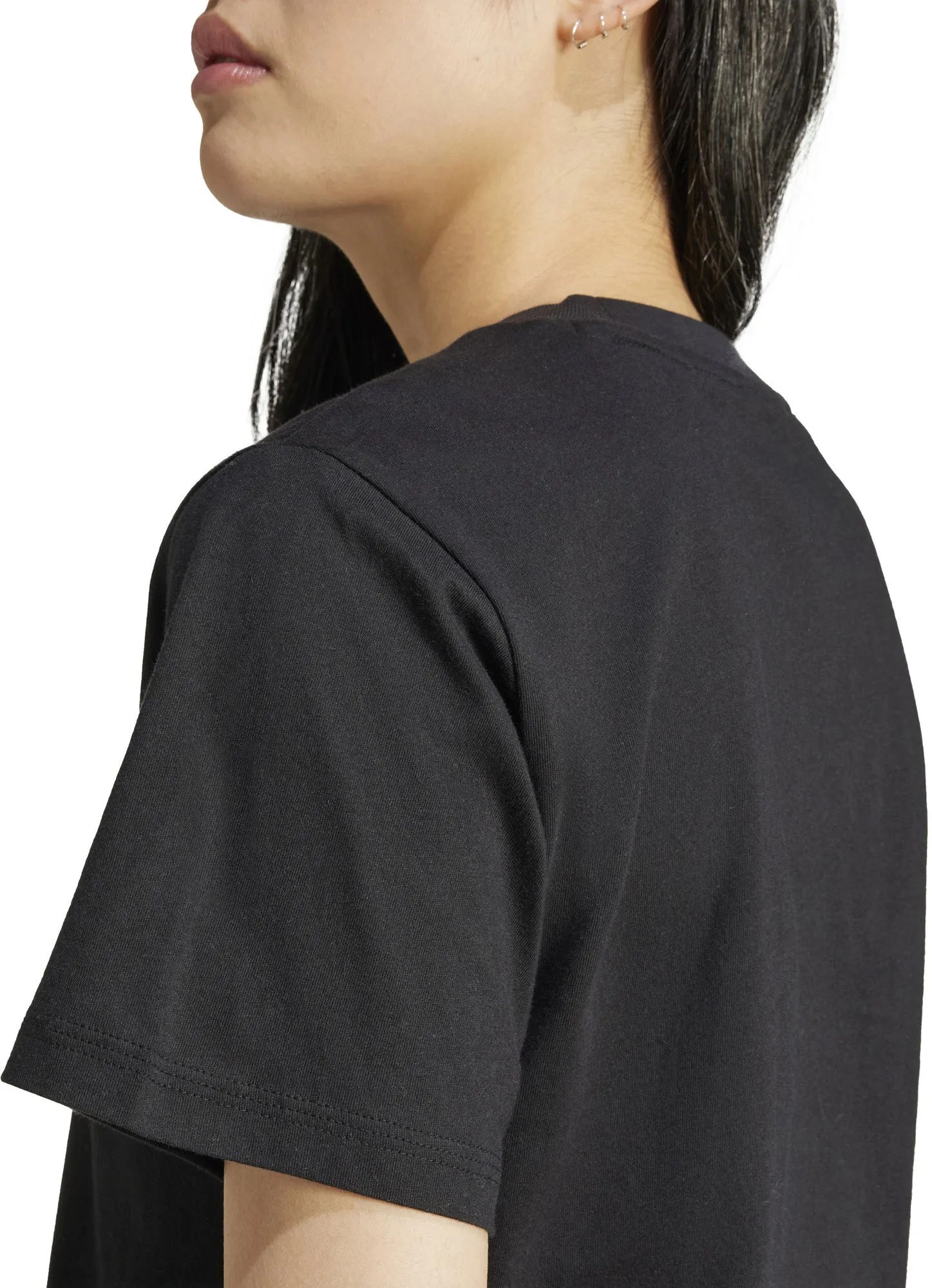Women's Essentials T-Shirt mit kleinem Logo aus Baumwolle