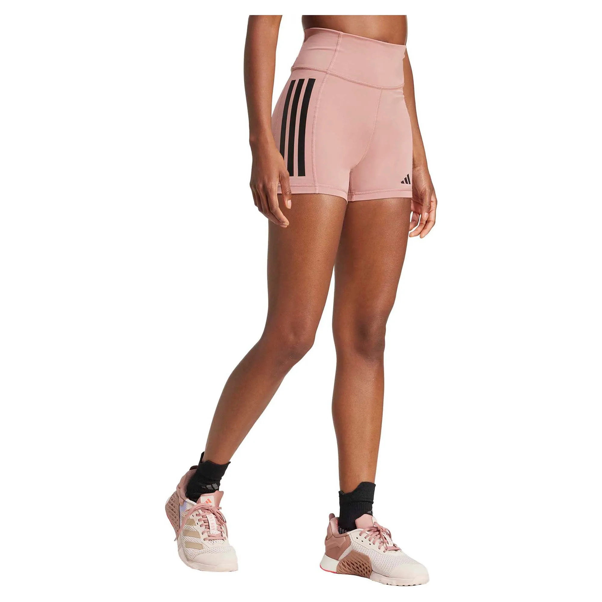 Damen Optime 3-Streifen 1/4 3-Zoll Radlerhose