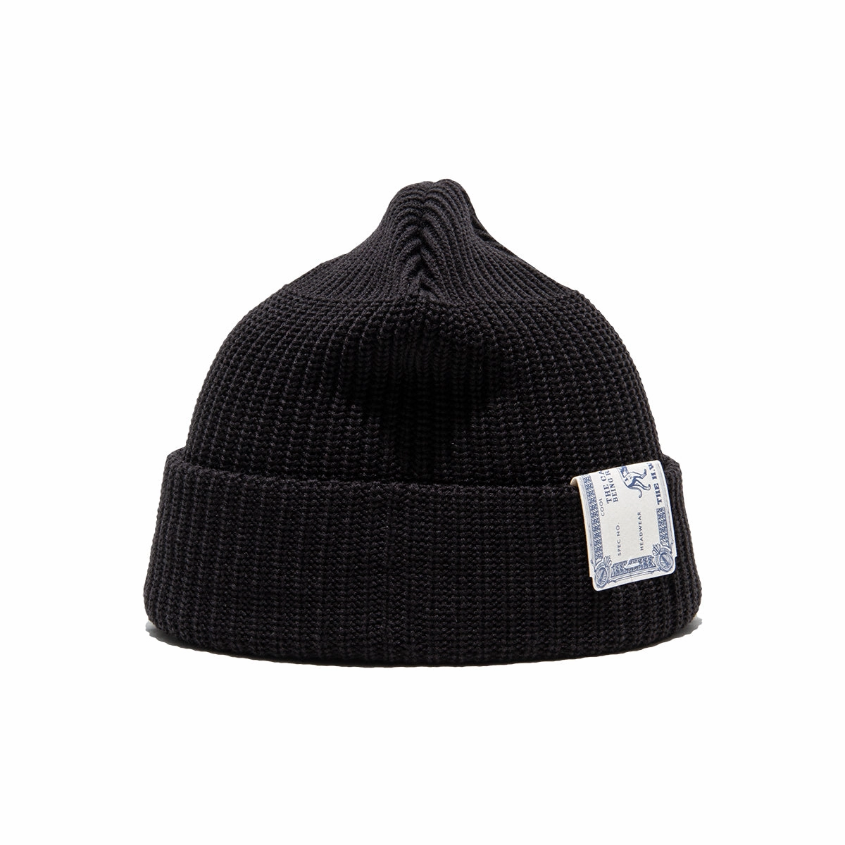 WOOL ACRYL DOG WATCH CAP - Black