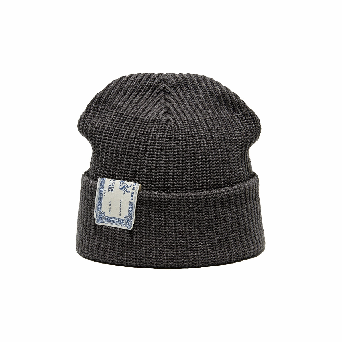 WOOL ACRYL DOG WATCH CAP - Gray