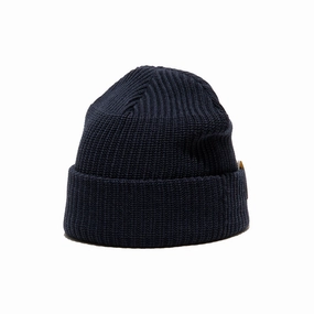 WOOL ACRYL DOG WATCH CAP - Navy winter-knitted-hat