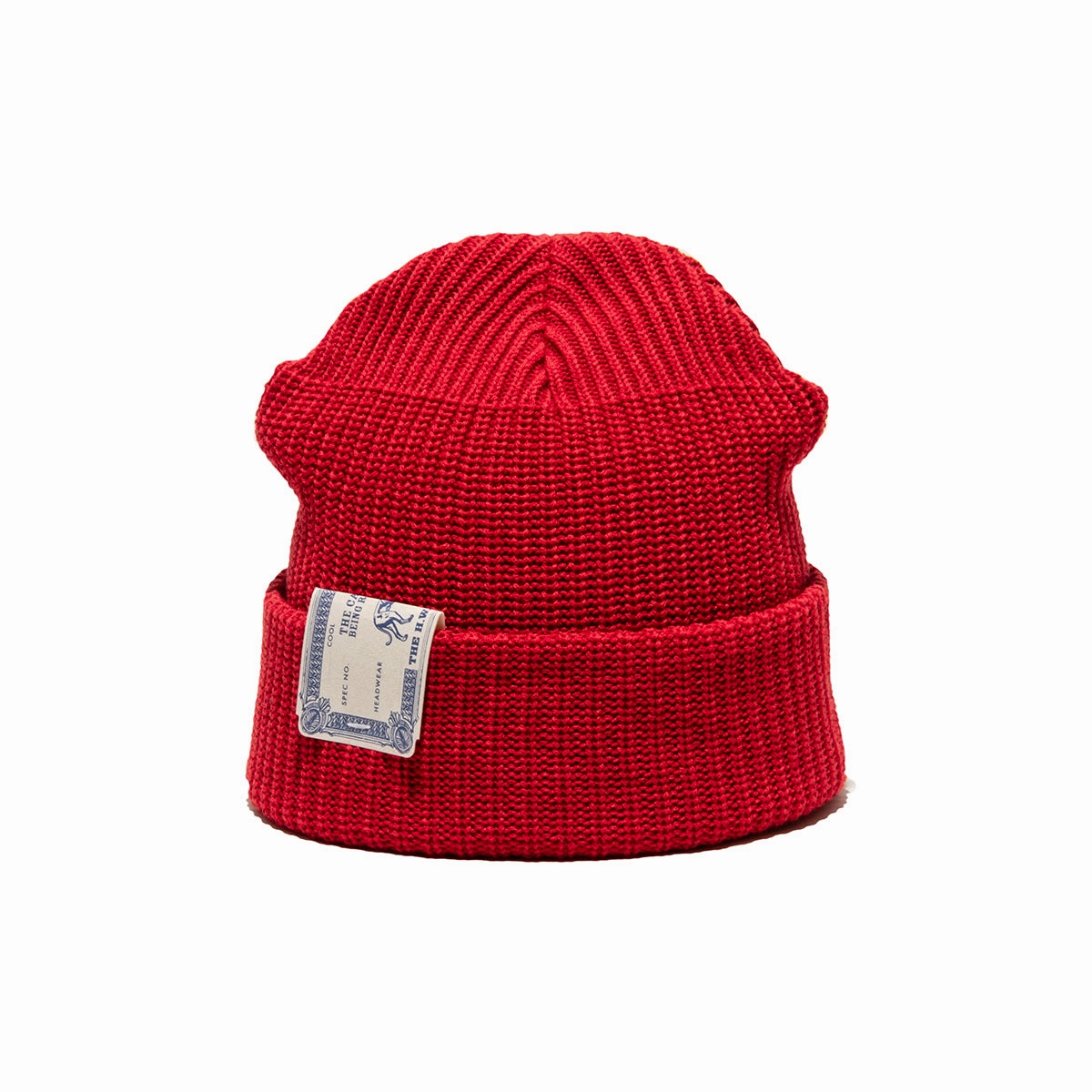 WOOL ACRYL DOG WATCH CAP - Red