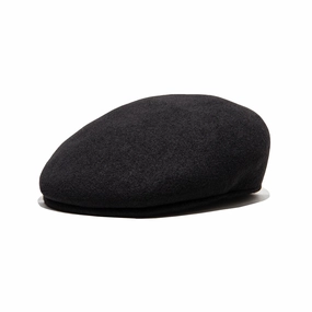 WOOL ASCOT - Black fashion-wind-cap