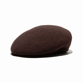 WOOL ASCOT - Brown fashion-wind-cap