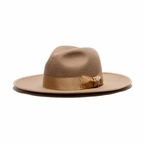 WOOL FRONT-H BRIM 9.5 - Beige spring-straw-hat