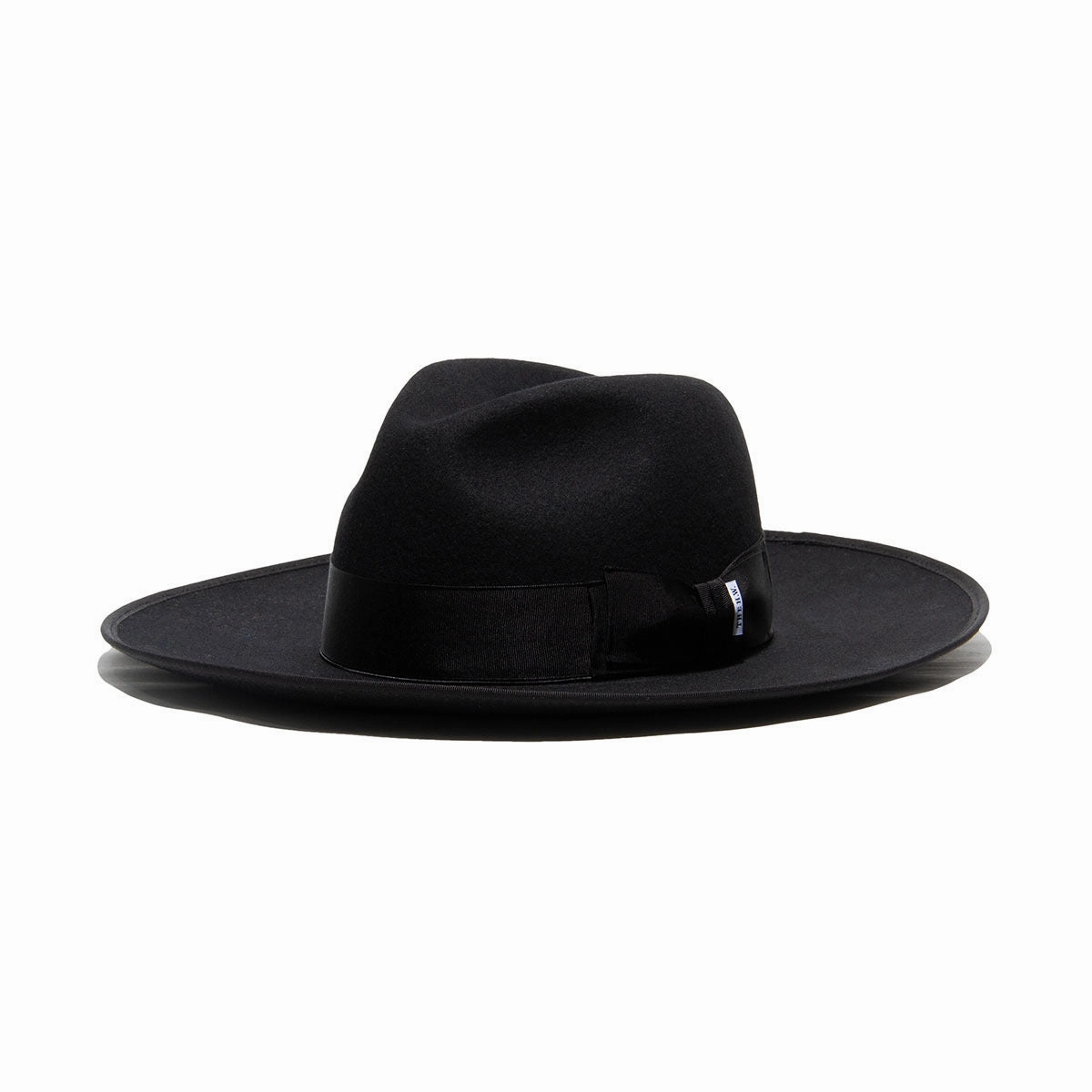 WOOL FRONT-H BRIM 9.5 - Black spring-straw-hat