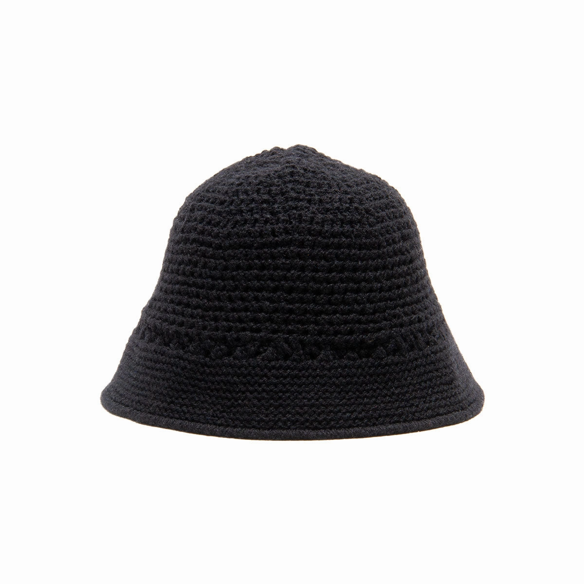 WOOL KNIT HAT - Black