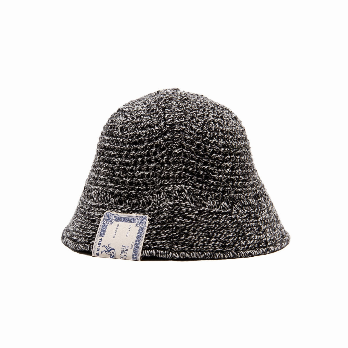 WOOL KNIT HAT - BlackWhite