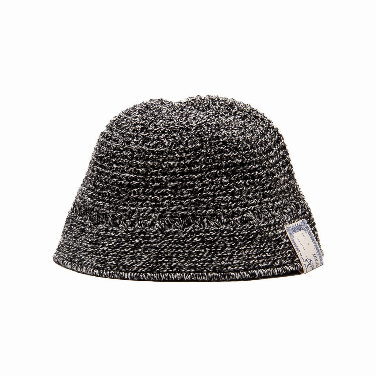 WOOL KNIT HAT - BlackWhite