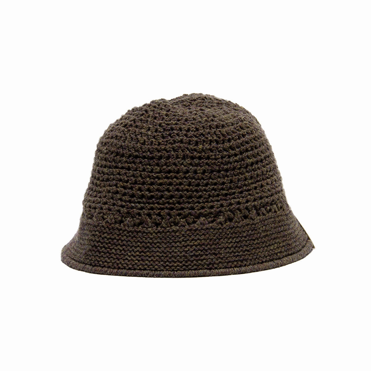 WOOL KNIT HAT - Brown spring-straw-hat
