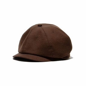 WOOL NEWS PAPER CAP - Brown fashion-wind-cap