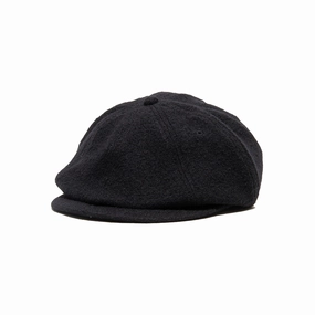 WOOL WASHED HUNTING - Black fashion-wind-cap