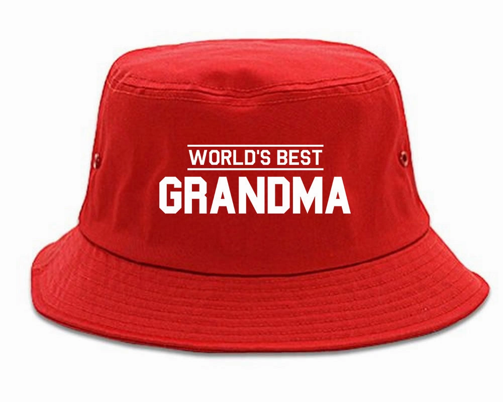 Worlds Best Grandma Gift Mens Bucket Hat