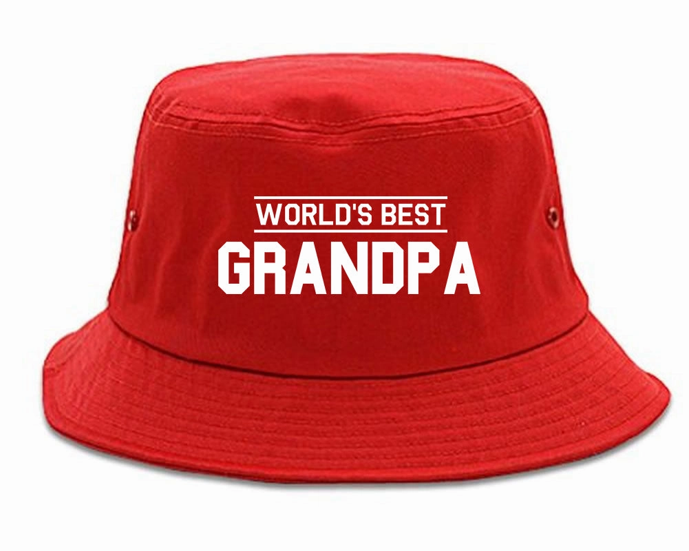 Worlds Best Grandpa Gift Mens Bucket Hat