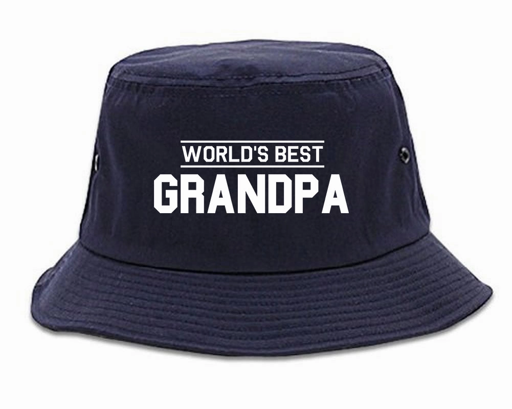Worlds Best Grandpa Gift Mens Bucket Hat