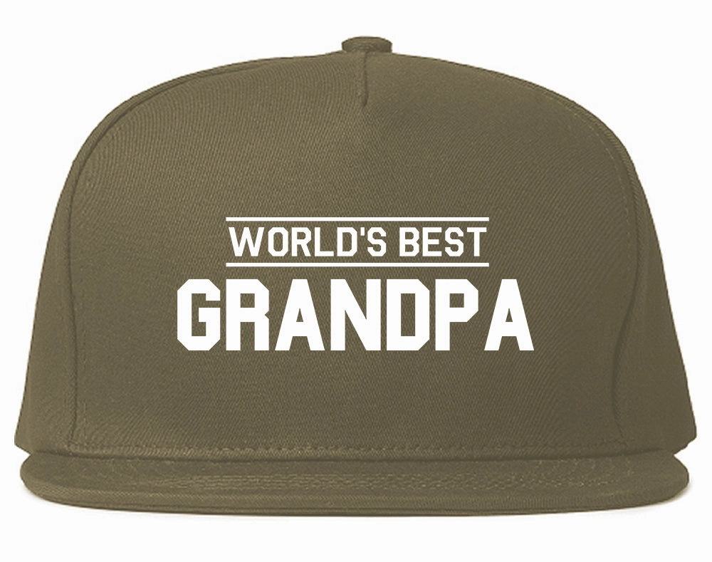 Worlds Best Grandpa Gift Mens Snapback Hat
