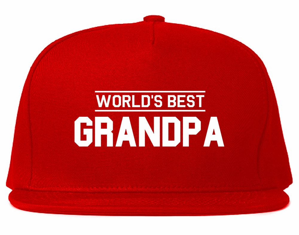 Worlds Best Grandpa Gift Mens Snapback Hat