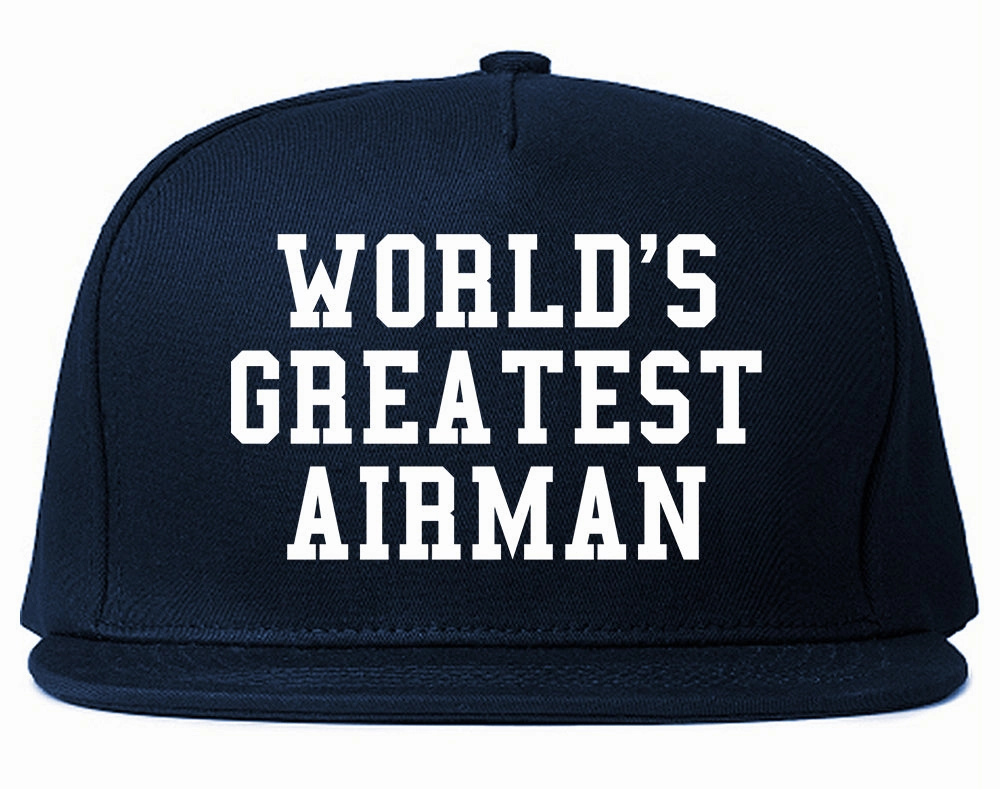 Worlds Greatest Airman Pilot Mens Snapback Hat