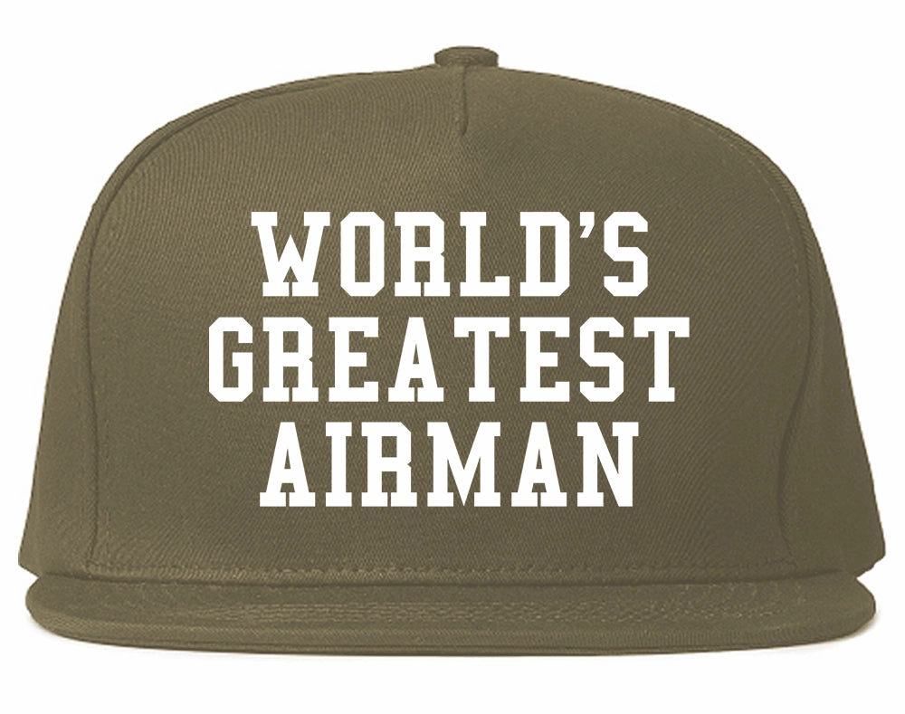 Worlds Greatest Airman Pilot Mens Snapback Hat