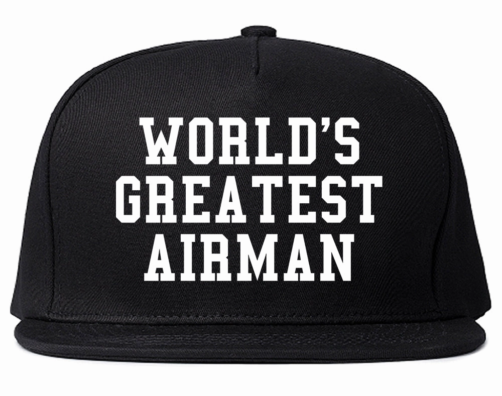 Worlds Greatest Airman Pilot Mens Snapback Hat
