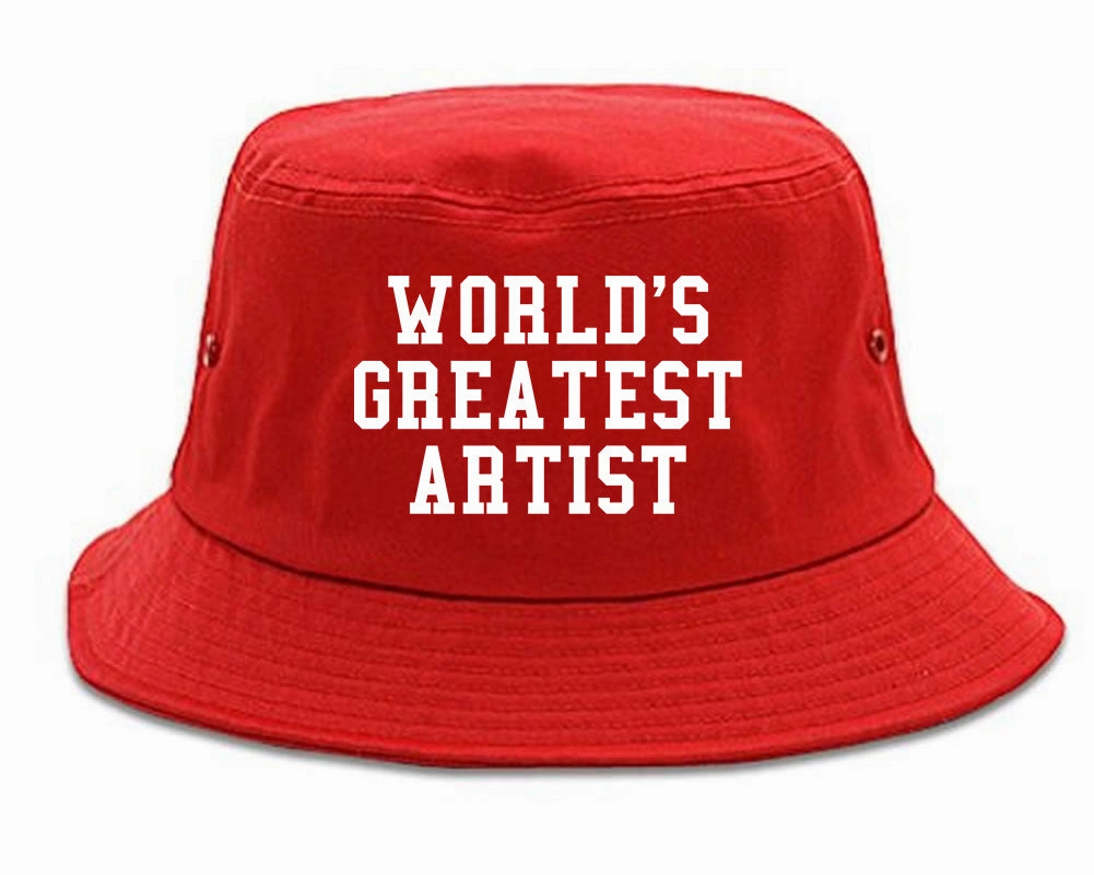 Worlds Greatest Artist Art Graphic Designer Mens Bucket Hat