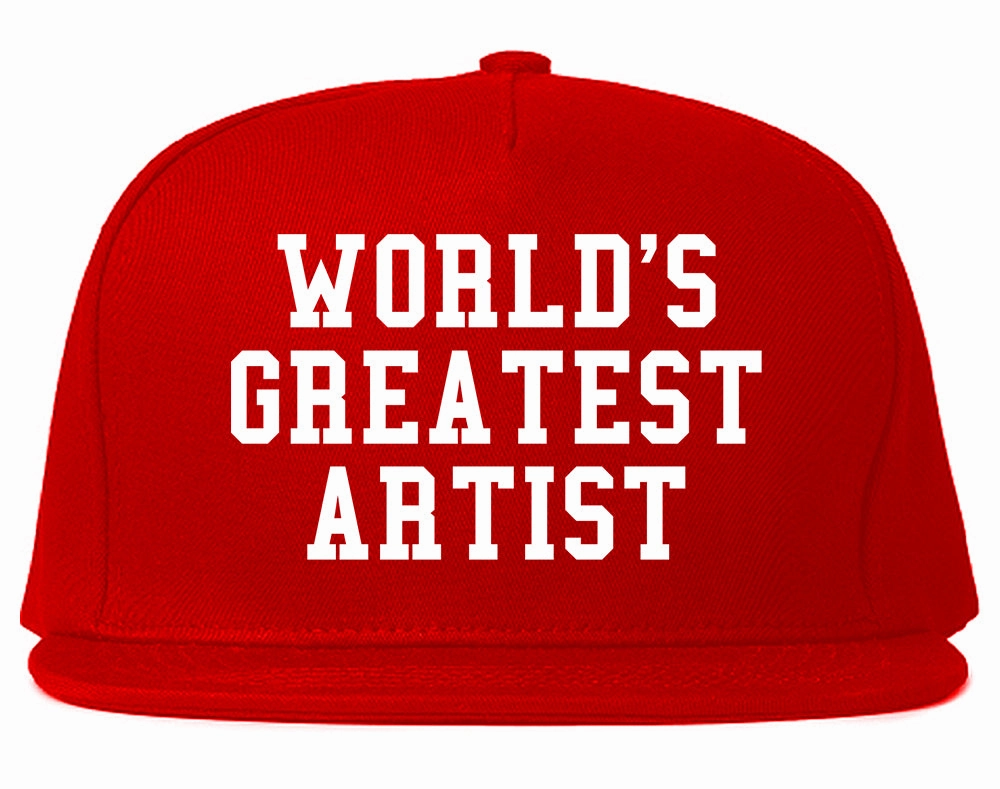 Worlds Greatest Artist Art Graphic Designer Mens Snapback Hat