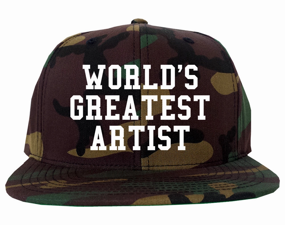 Worlds Greatest Artist Art Graphic Designer Mens Snapback Hat