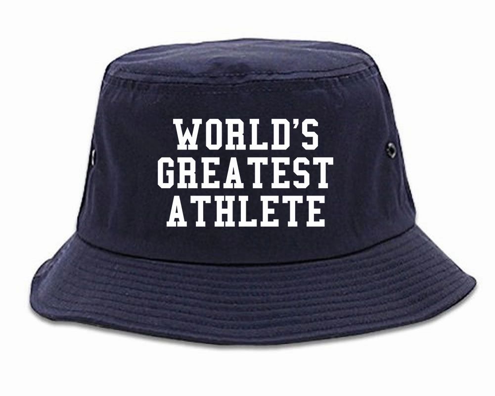 Worlds Greatest Athlete Funny Sports Mens Bucket Hat