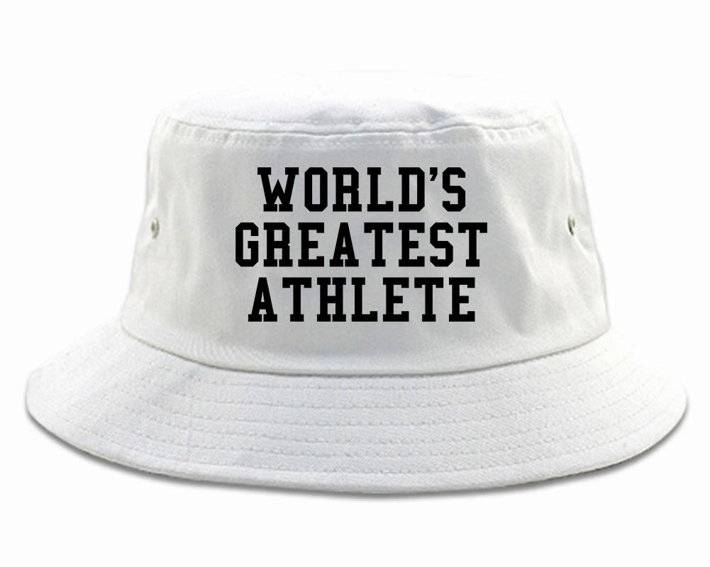 Worlds Greatest Athlete Funny Sports Mens Bucket Hat