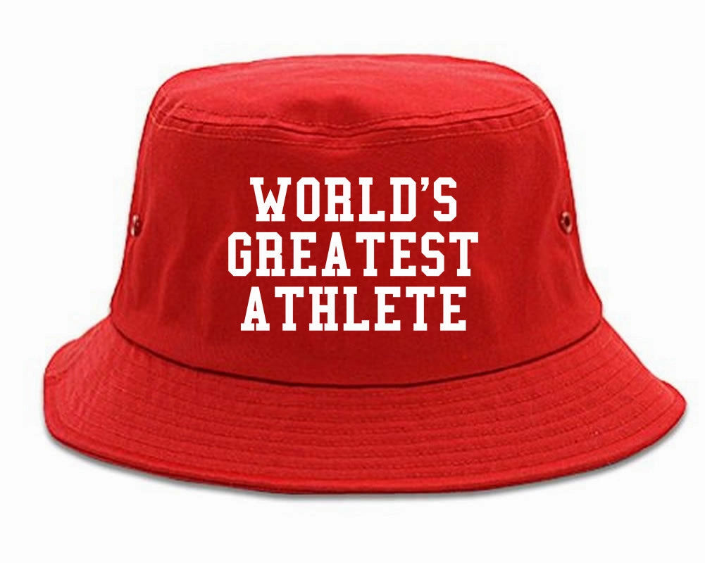 Worlds Greatest Athlete Funny Sports Mens Bucket Hat
