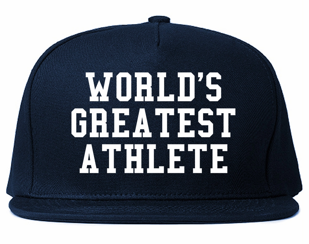 Worlds Greatest Athlete Funny Sports Mens Snapback Hat