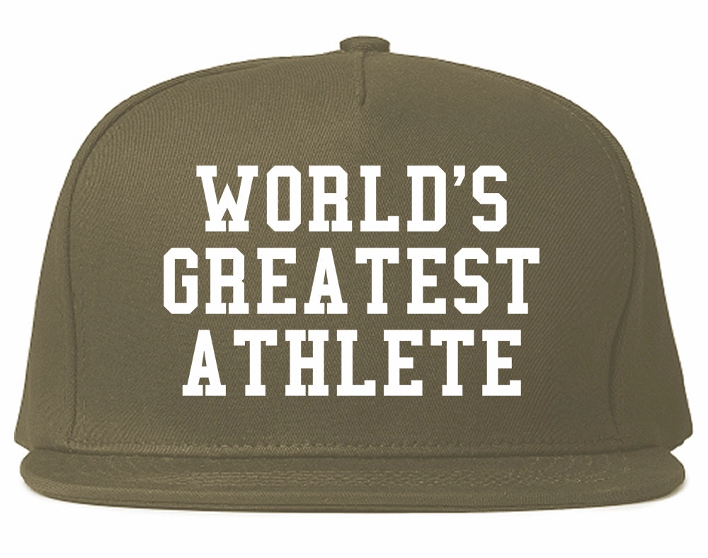 Worlds Greatest Athlete Funny Sports Mens Snapback Hat