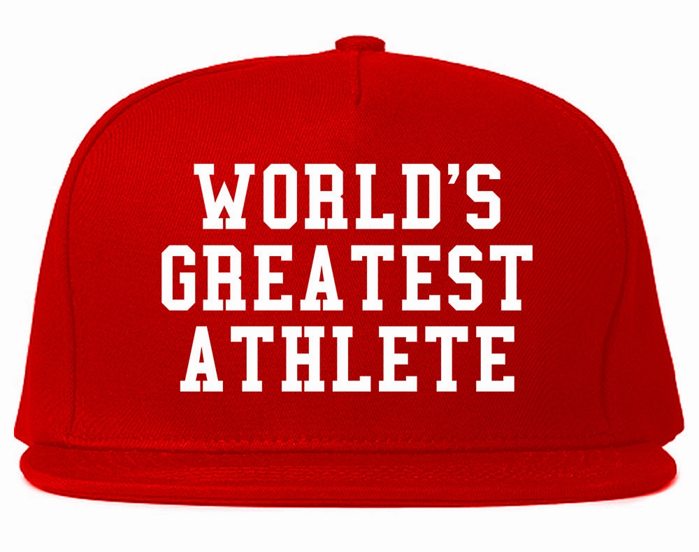 Worlds Greatest Athlete Funny Sports Mens Snapback Hat