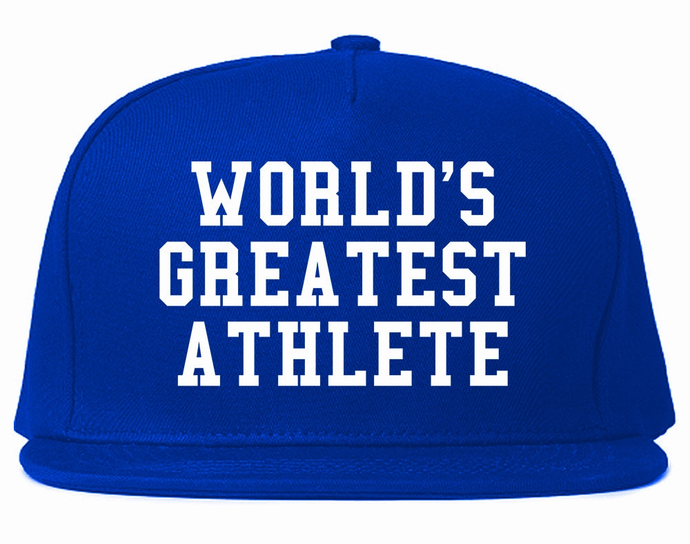 Worlds Greatest Athlete Funny Sports Mens Snapback Hat