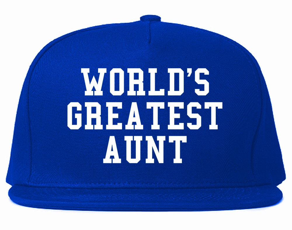 Worlds Greatest Aunt Auntie Birthday Gift Mens Snapback Hat