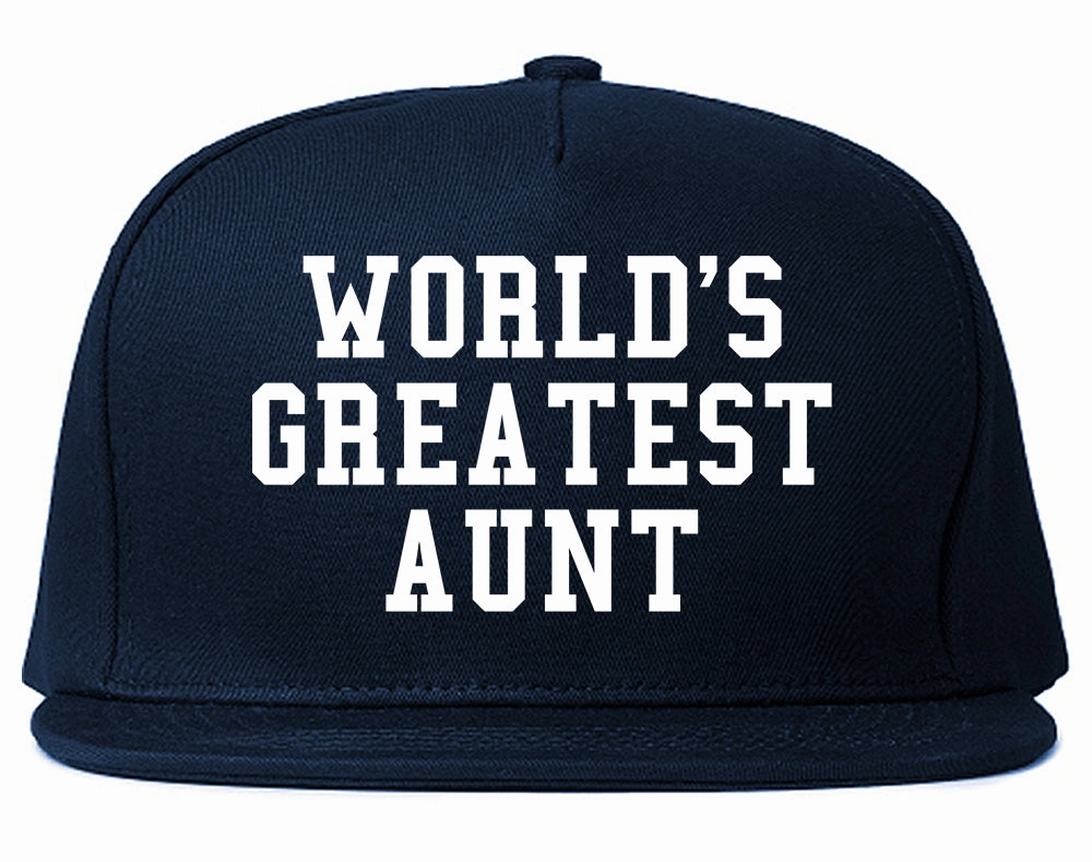 Worlds Greatest Aunt Auntie Birthday Gift Mens Snapback Hat