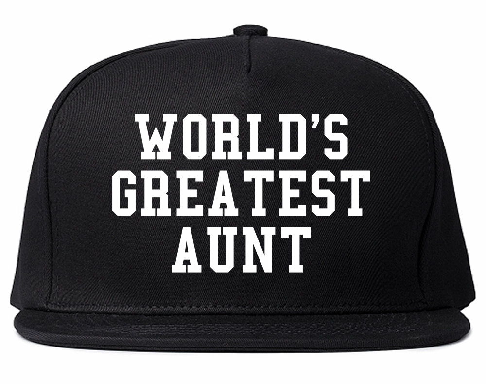 Worlds Greatest Aunt Auntie Birthday Gift Mens Snapback Hat