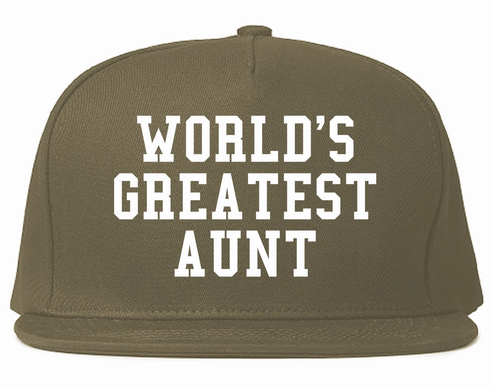 Worlds Greatest Aunt Auntie Birthday Gift Mens Snapback Hat