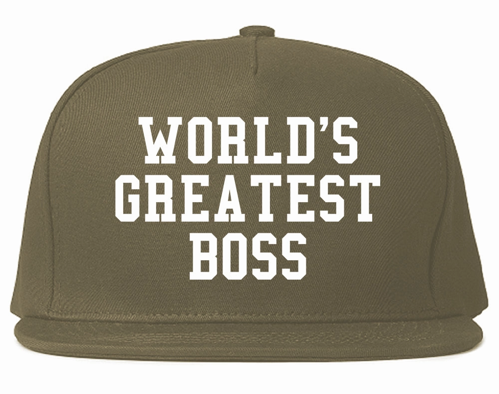 Worlds Greatest Boss Funny Christmas Mens Snapback Hat