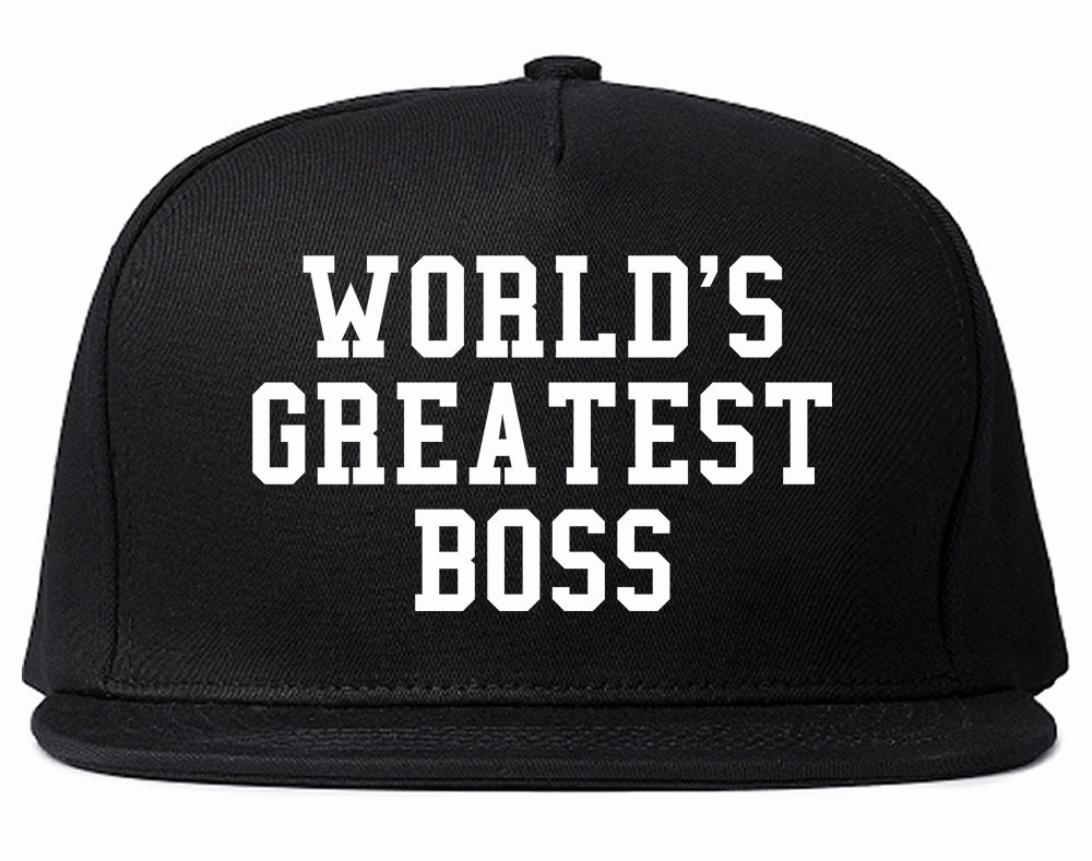 Worlds Greatest Boss Funny Christmas Mens Snapback Hat