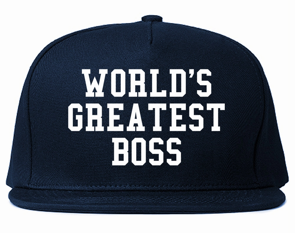 Worlds Greatest Boss Funny Christmas Mens Snapback Hat