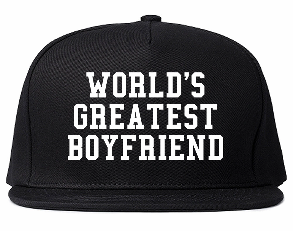 Worlds Greatest Boyfriend Funny Birthday Gift Mens Snapback Hat
