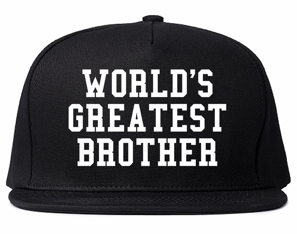 Worlds Greatest Brother Funny Birthday Mens Snapback Hat