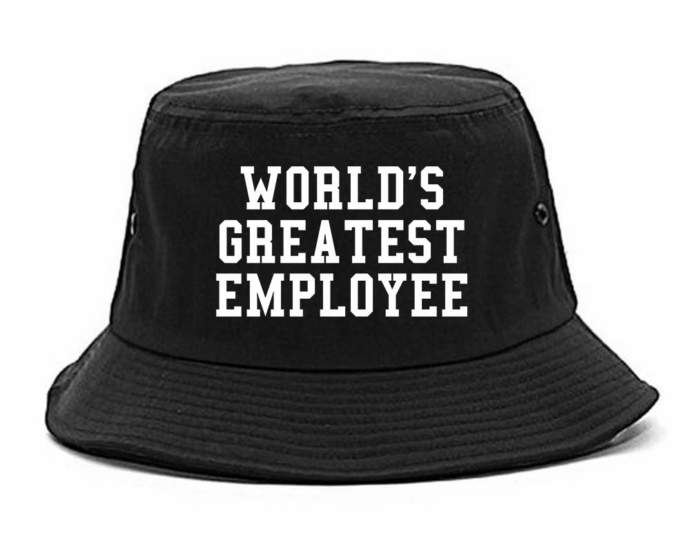 Worlds Greatest Employee Funny Christmas Mens Bucket Hat