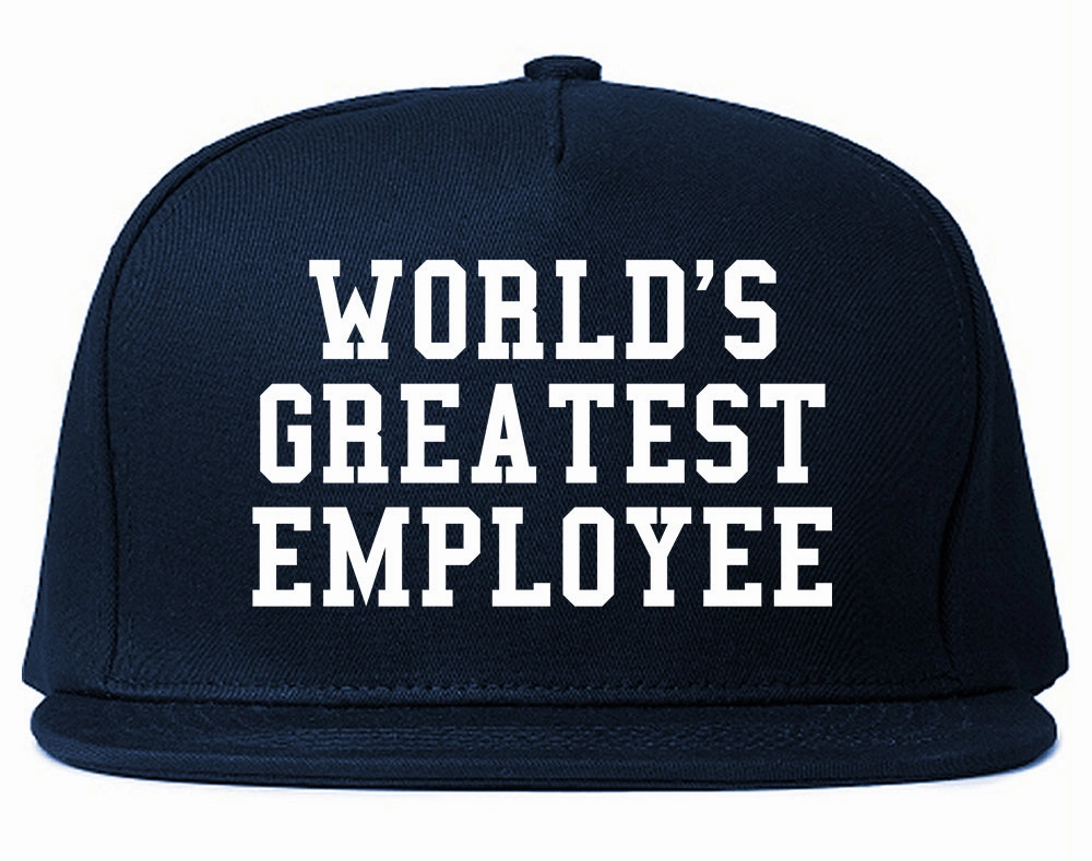 Worlds Greatest Employee Funny Christmas Mens Snapback Hat